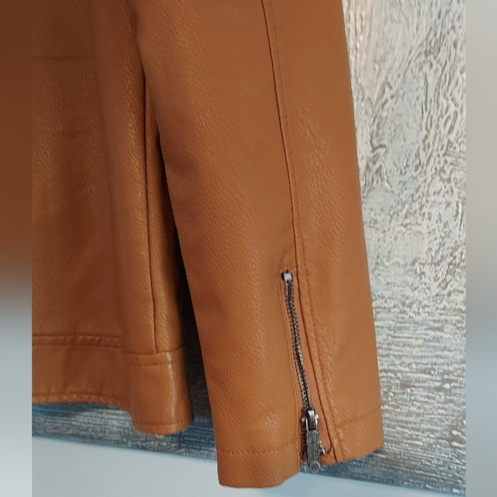 American Breed Men's Brown Leather Jacket Sz-L - Picture 3 of 6